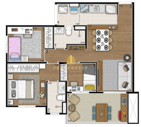 Imagem Apartamento com 3 Quartos à Venda, 72 m² em Vila Pompéia - São Paulo
