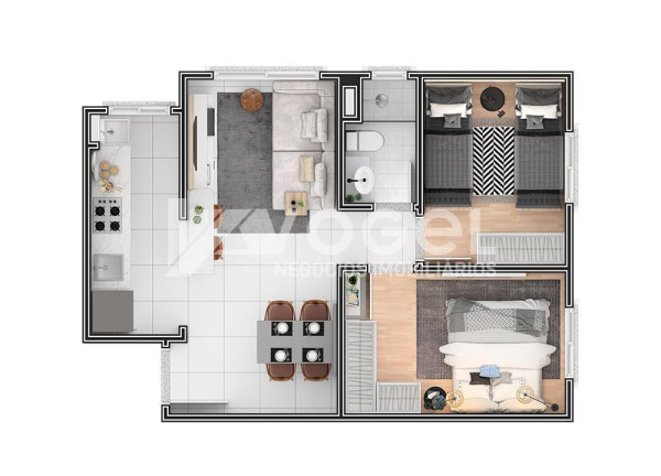 Imagem Apartamento com 2 Quartos à Venda, 47 m² em Estância Velha - Canoas Imagem Apartamento com 2 Quartos à Venda, 47 m² em Estância Velha - Canoas