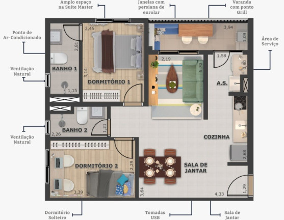 Imagem Apartamento com 2 Quartos à Venda, 47 m² em Vila Palmares - Santo André Imagem Apartamento com 2 Quartos à Venda, 47 m² em Vila Palmares - Santo André