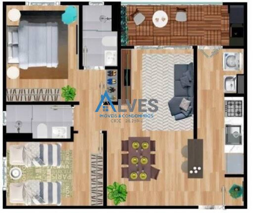 Imagem Apartamento com 2 Quartos à Venda, 65 m² em Rudge Ramos - São Bernardo Do Campo