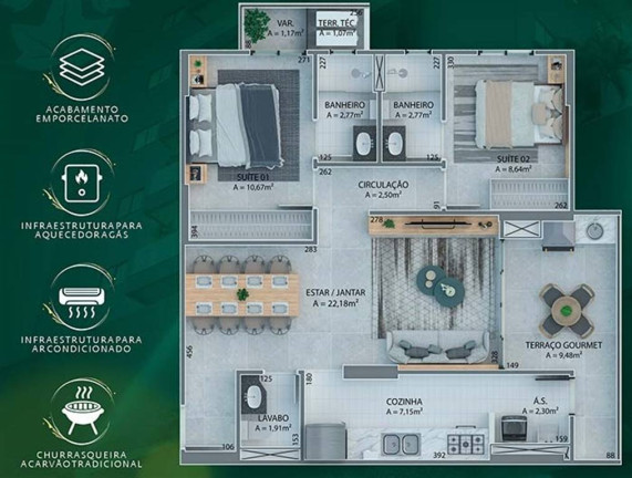 Imagem Apartamento com 2 Quartos à Venda, 82 m² em Guilhermina - Praia Grande Imagem Apartamento com 2 Quartos à Venda, 82 m² em Guilhermina - Praia Grande