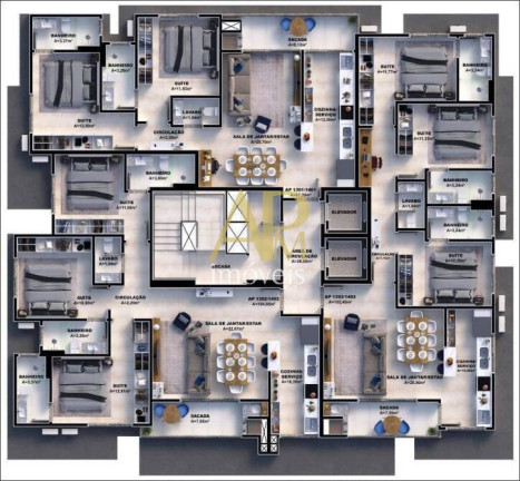 Imagem Apartamento com 3 Quartos à Venda, 87 m² em Pedra Branca - Palhoça Imagem Apartamento com 3 Quartos à Venda, 87 m² em Pedra Branca - Palhoça