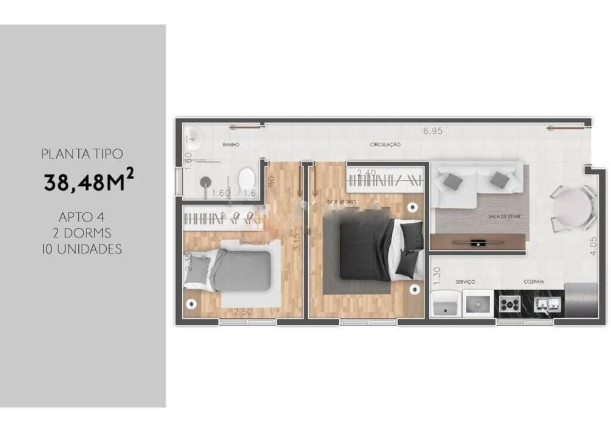 Apartamento com 2 Quartos à Venda,  em Vila Matilde - São Paulo