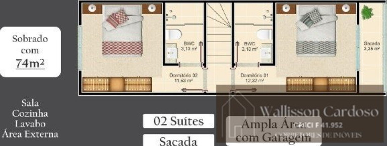 Imagem Sobrado com 2 Quartos à Venda, 150 m² em São Francisco De Assis - Camboriú