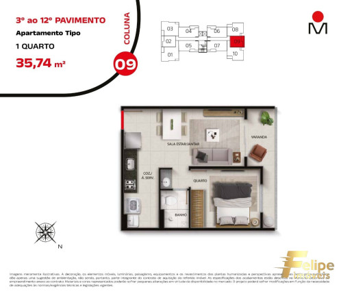 Imagem Imóvel com 1 Quarto à Venda, 35 m² em Praia De Itaparica - Vila Velha