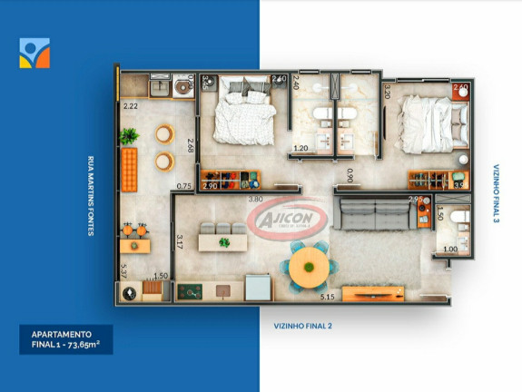 Imagem Apartamento com 2 Quartos à Venda, 73 m² em Itaguá - Ubatuba Imagem Apartamento com 2 Quartos à Venda, 73 m² em Itaguá - Ubatuba