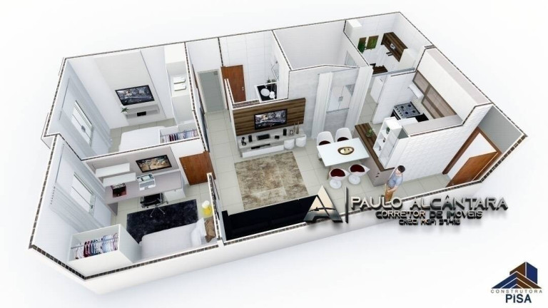 Imagem Apartamento com 2 Quartos à Venda, 56 m² em Eldorado - Timóteo Imagem Apartamento com 2 Quartos à Venda, 56 m² em Eldorado - Timóteo