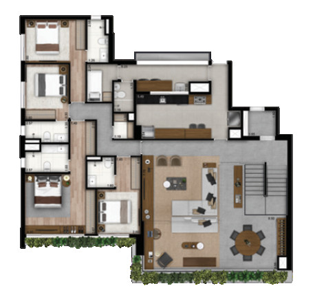 Imagem Apartamento com 4 Quartos à Venda, 201 m² em Brooklin Paulista - São Paulo Imagem Apartamento com 4 Quartos à Venda, 201 m² em Brooklin Paulista - São Paulo