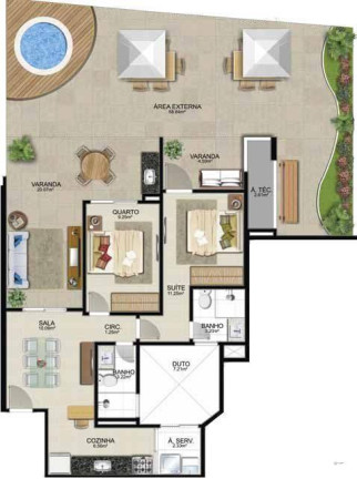 Imagem Apartamento com 2 Quartos à Venda, 85 m² em Enseada Azul - Guarapari