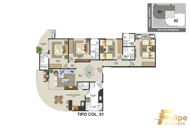 Imagem Imóvel com 4 Quartos à Venda, 135 m² em Praia Do Morro - Guarapari Imagem Imóvel com 4 Quartos à Venda, 135 m² em Praia Do Morro - Guarapari