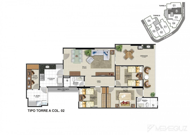 Imagem Apartamento com 3 Quartos à Venda, 102 m² em Praia Do Morro - Guarapari Imagem Apartamento com 3 Quartos à Venda, 102 m² em Praia Do Morro - Guarapari