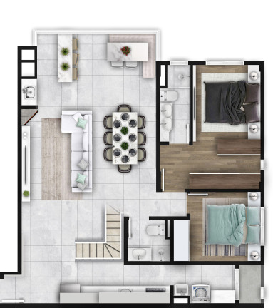 Imagem Cobertura com 4 Quartos à Venda, 204 m² em Bacacheri - Curitiba