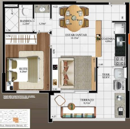 Imagem Imóvel com 3 Quartos à Venda, 75 m² em Vila Andrade - São Paulo