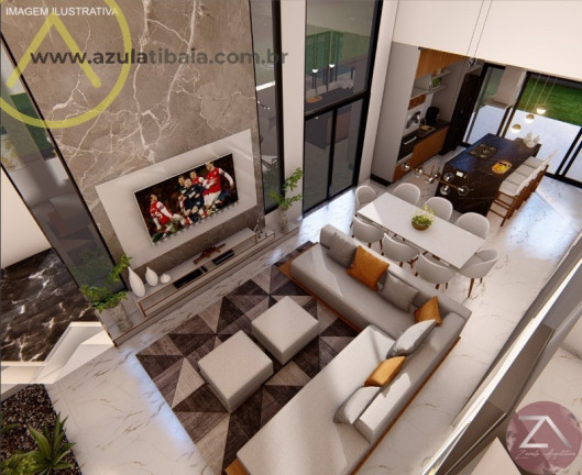 Imagem Casa com 4 Quartos à Venda, 244 m² em Jardim Sao Nicolau - Atibaia Imagem Casa com 4 Quartos à Venda, 244 m² em Jardim Sao Nicolau - Atibaia