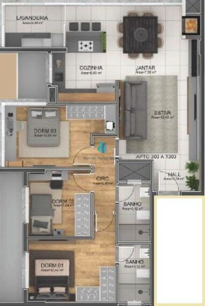 Imagem Apartamento com 3 Quartos à Venda, 93 m² em Centro - Bento Gonçalves
