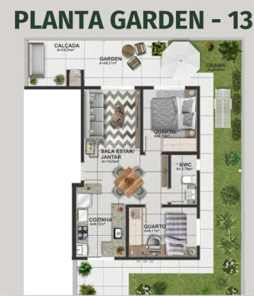 Imagem Apartamento com 2 Quartos à Venda, 42 m² em Bom Jesus - São José Dos Pinhais