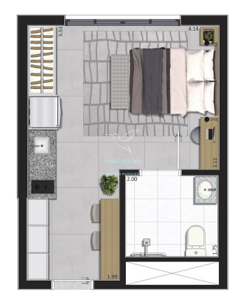 Imagem Studio com 1 Quarto à Venda, 24 m² em Campo Belo - São Paulo