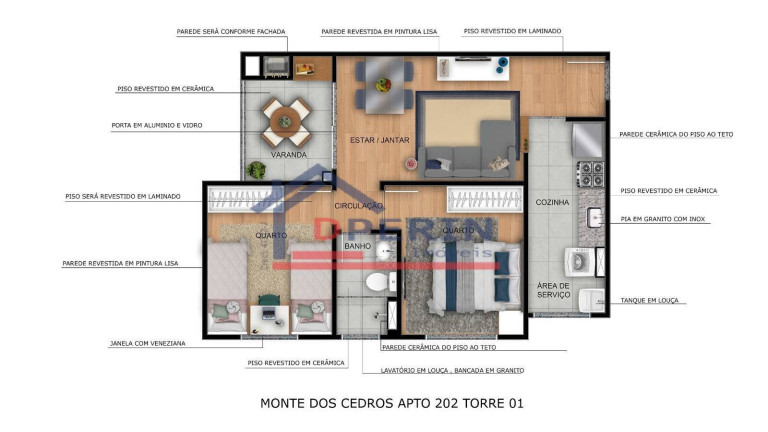 Imagem Apartamento com 2 Quartos à Venda, 48 m² em Parque Faber Castell Ii - São Carlos