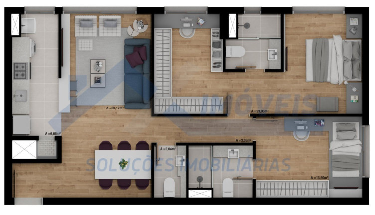 Imagem Imóvel com 1 Quarto à Venda, 46 m² em Passo Da Areia - Porto Alegre
