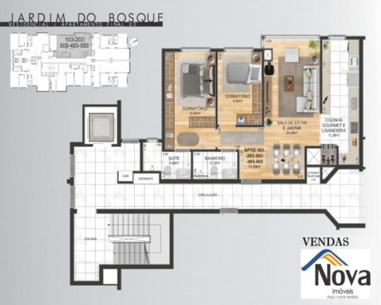 Imagem Imóvel com 1 Quarto à Venda, 67 m² em Centro - Nova Petrópolis