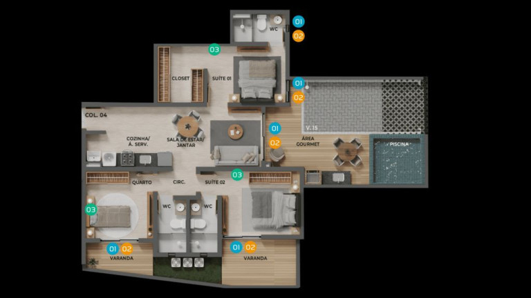 Imagem Apartamento com 2 Quartos à Venda, 57 m² em Aeroclube - João Pessoa