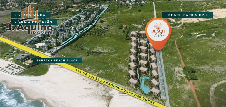 Apartamento com 3 Quartos à Venda, 21.000 m² em Porto Das Dunas - Aquiraz