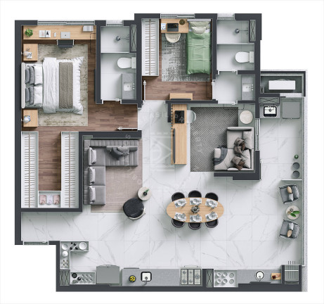 Imagem Apartamento com 2 Quartos à Venda, 56 m² em Vila Industrial - São José Dos Campos Imagem Apartamento com 2 Quartos à Venda, 56 m² em Vila Industrial - São José Dos Campos