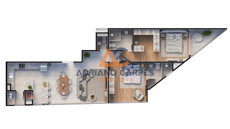 Imóvel com 2 Quartos à Venda, 95 m² em Centro - Penha