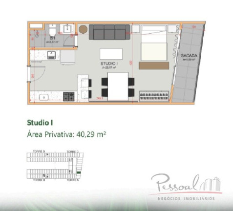 Imagem Apartamento com 1 Quarto à Venda, 58 m² em Saco Grande - Florianópolis Imagem Apartamento com 1 Quarto à Venda, 58 m² em Saco Grande - Florianópolis