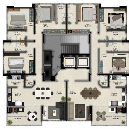 Imagem Apartamento com 3 Quartos à Venda, 107 m² em Meia Praia - Itapema Imagem Apartamento com 3 Quartos à Venda, 107 m² em Meia Praia - Itapema