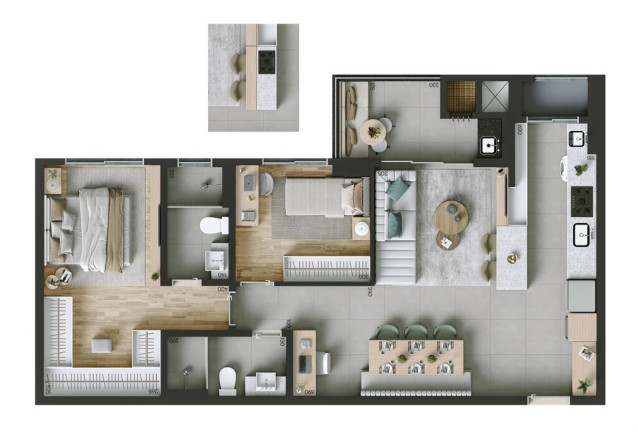 Imagem Apartamento com 3 Quartos à Venda, 95 m² em Vila Izabel - Curitiba