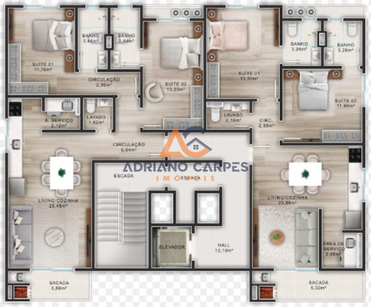 Imagem Imóvel com 2 Quartos à Venda, 86 m² em Centro - Balneário Piçarras Imagem Imóvel com 2 Quartos à Venda, 86 m² em Centro - Balneário Piçarras