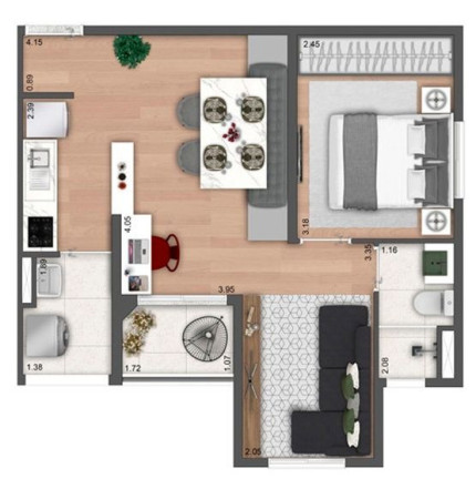 Imagem Apartamento com 2 Quartos à Venda, 37 m² em Imirim - São Paulo