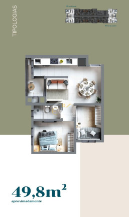 Imagem Apartamento com 2 Quartos à Venda, 49 m² em Centro - Pinhais Imagem Apartamento com 2 Quartos à Venda, 49 m² em Centro - Pinhais