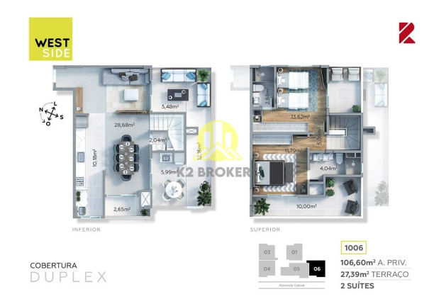 Imagem Cobertura com 2 Quartos à Venda, 133 m² em São Francisco - Curitiba Imagem Cobertura com 2 Quartos à Venda, 133 m² em São Francisco - Curitiba