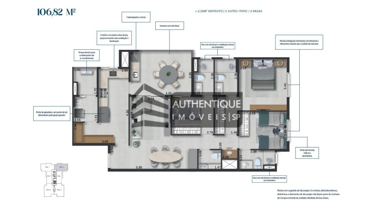 Imagem Apartamento com 3 Quartos à Venda, 129 m² em Vila Assunção - Santo André Imagem Apartamento com 3 Quartos à Venda, 129 m² em Vila Assunção - Santo André