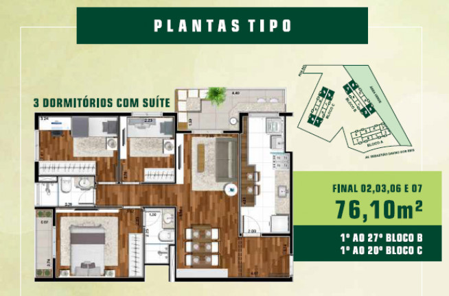 Imagem Apartamento com 1 Quarto à Venda, 57 m² em Jardim Tupanci - Barueri