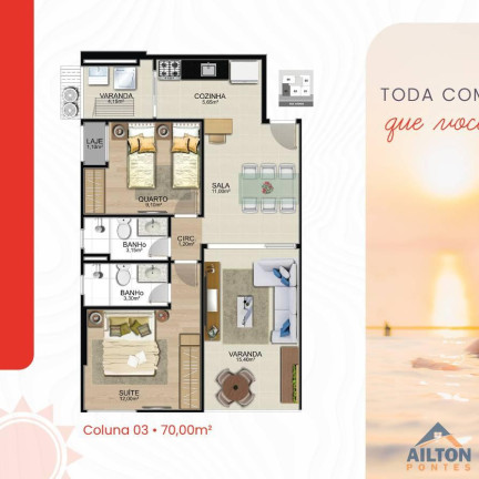 Imagem Apartamento com 2 Quartos à Venda, 72 m² em Praia Do Morro - Guarapari Imagem Apartamento com 2 Quartos à Venda, 72 m² em Praia Do Morro - Guarapari