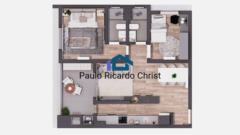 Imagem Apartamento com 2 Quartos à Venda, 70 m² em Vila City - Cachoeirinha