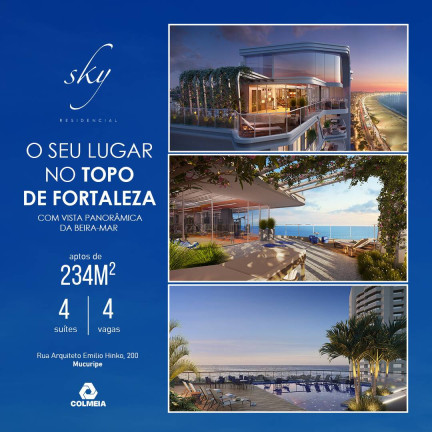 Imagem Apartamento com 4 Quartos à Venda, 238 m² em Mucuripe - Fortaleza Imagem Apartamento com 4 Quartos à Venda, 238 m² em Mucuripe - Fortaleza