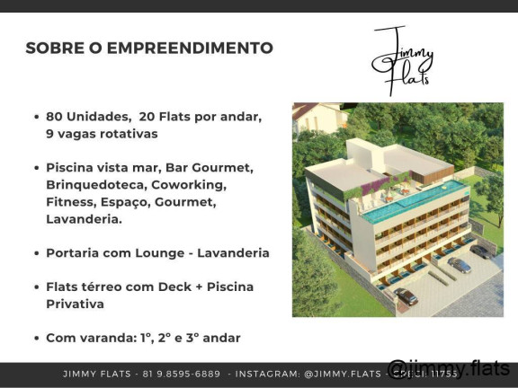 Imagem Apartamento com 1 Quarto à Venda, 20 m² em Centro, Porto De Galinhas - Ipojuca