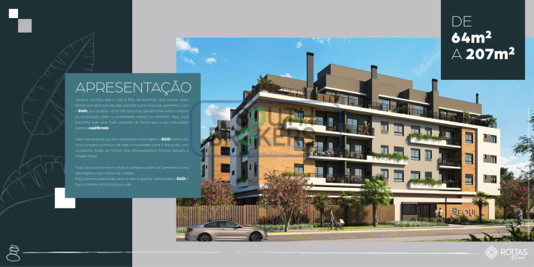 Imagem Apartamento com 3 Quartos à Venda, 64 m² em Seminário - Curitiba Imagem Apartamento com 3 Quartos à Venda, 64 m² em Seminário - Curitiba