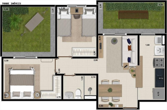 Imagem Apartamento com 2 Quartos à Venda, 46 m² em Residencial Portal Do Sol - Londrina Imagem Apartamento com 2 Quartos à Venda, 46 m² em Residencial Portal Do Sol - Londrina