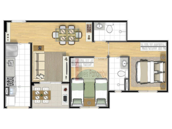 Imagem Apartamento com 2 Quartos à Venda, 54 m² em Cambuci - São Paulo