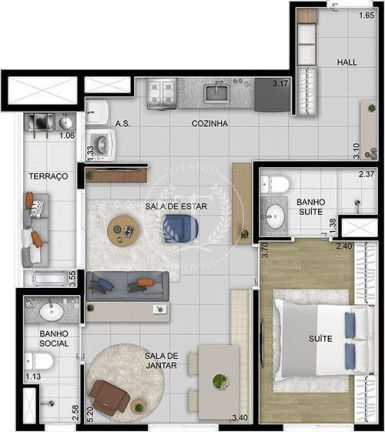 Imagem Apartamento com 2 Quartos à Venda, 55 m² em Bela Vista - Osasco