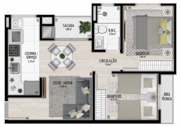Imagem Apartamento com 2 Quartos à Venda, 47 m² em Centro - Foz Do Iguaçu Imagem Apartamento com 2 Quartos à Venda, 47 m² em Centro - Foz Do Iguaçu