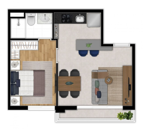 Imagem Apartamento com 1 Quarto à Venda, 30 m² em Santa Cecília - São Paulo Imagem Apartamento com 1 Quarto à Venda, 30 m² em Santa Cecília - São Paulo
