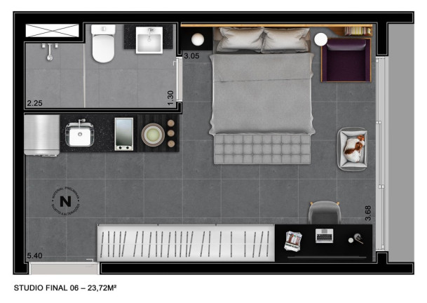 Imagem Imóvel com 1 Quarto à Venda, 32 m² em Consolação - São Paulo