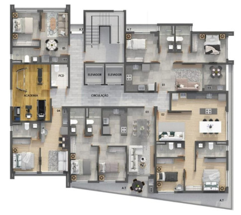 Imagem Studio com 1 Quarto à Venda, 24 m² em Manaíra - João Pessoa