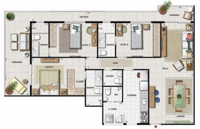 Imagem Imóvel com 3 Quartos à Venda, 155 m² em Recreio Dos Bandeirantes - Rio De Janeiro